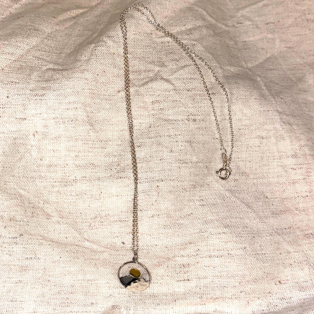 Mountains w/ moon necklace